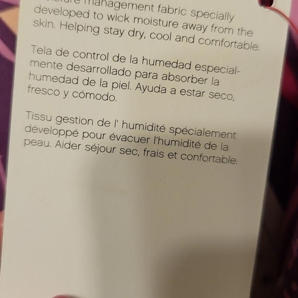 NWT Reebok Med Play on Crop Tank Bra Sunset Purple - Picture 6 of 11